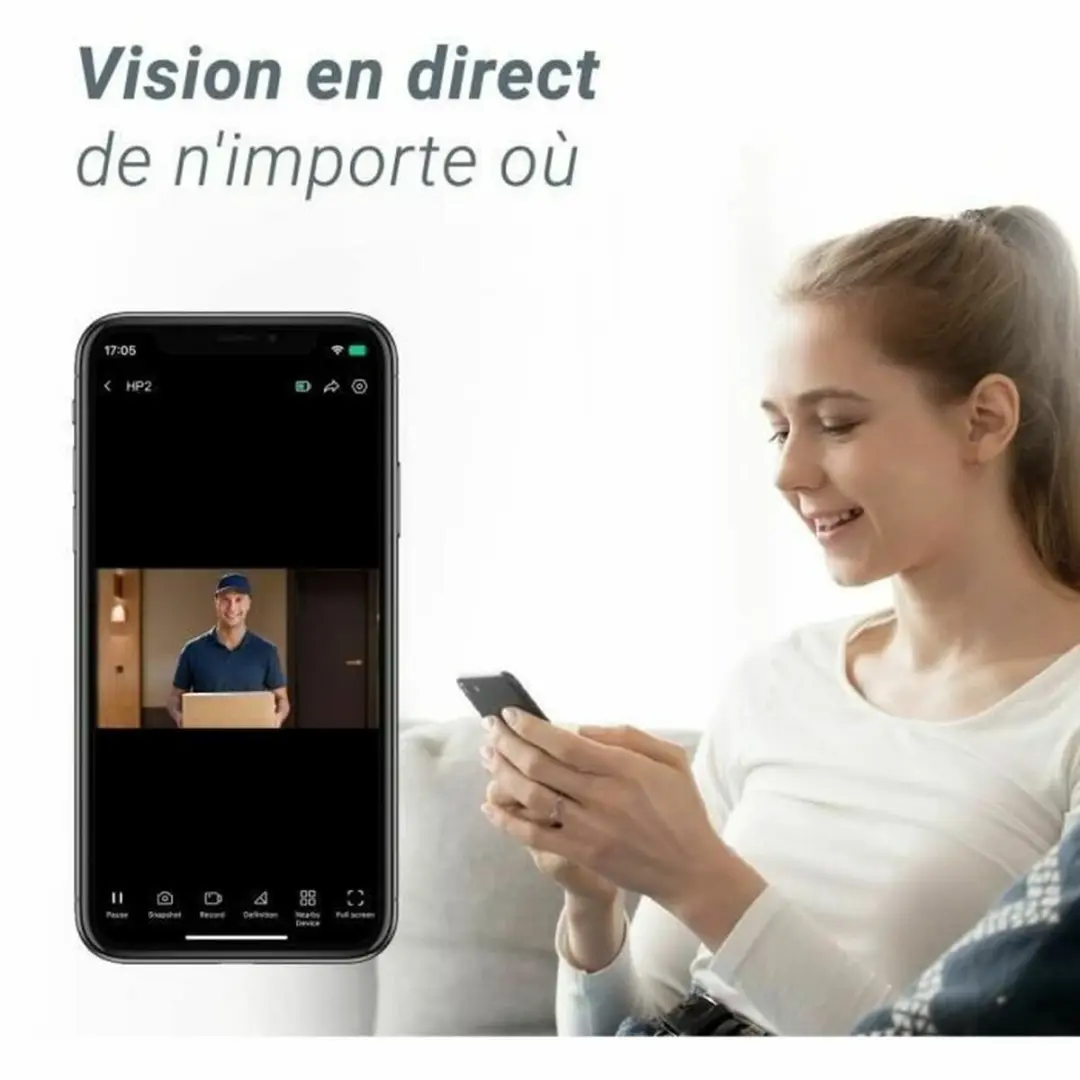EZVIZ HP2 Black Gold Smart Home Doorviewer - afbeelding 6 van 6