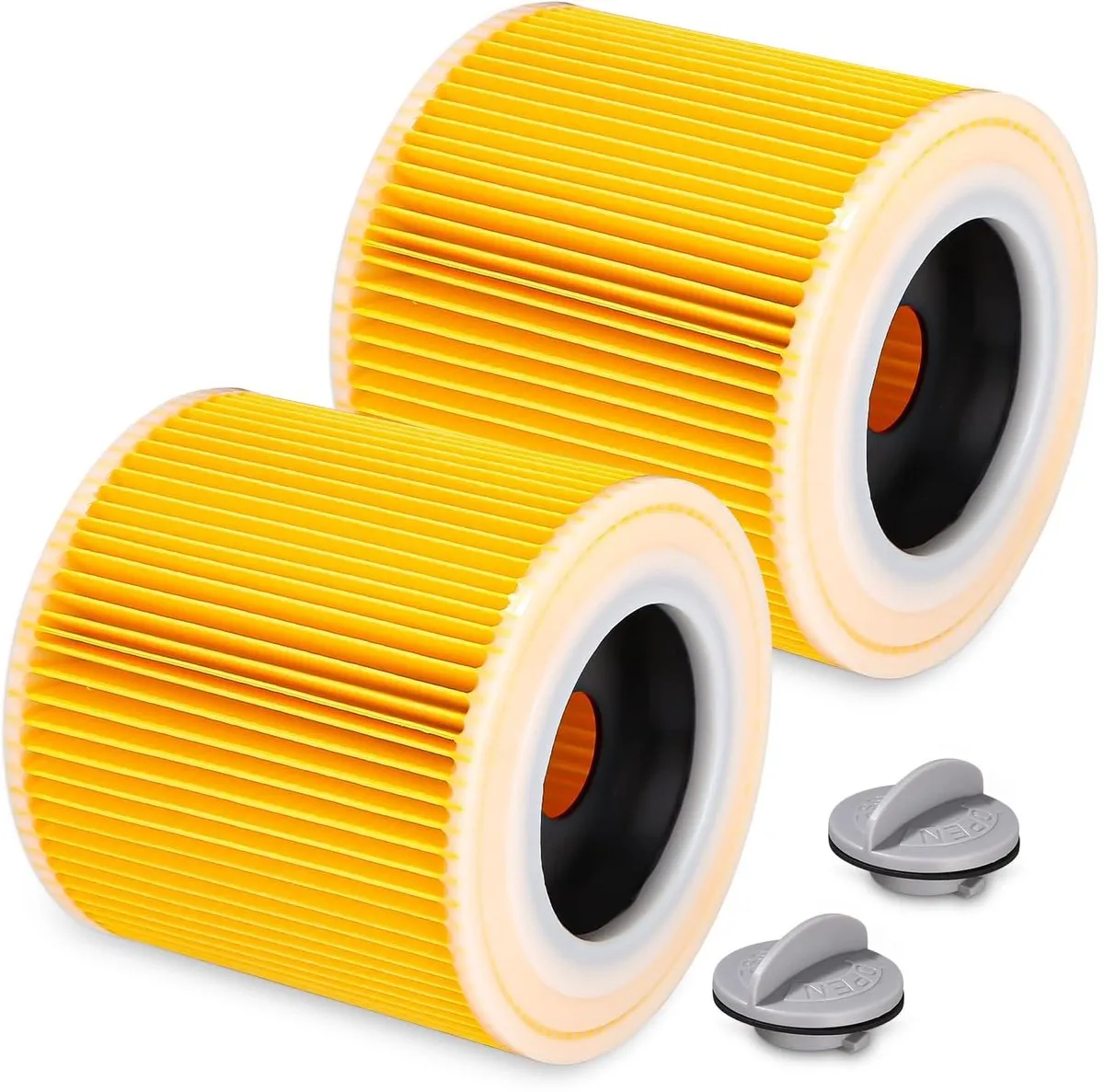 Filter Cartridge - Set Van 2 Stuks - Stofzuiger Filter Voor Kärcher - Voor WD3 Premium WD2 WD3 WD3P MV2 MV3 - Vervangfilter WD3 - 6.414-552.0/64145520