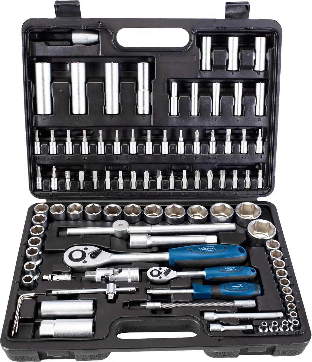 Scheppach TB94 Gereedschapsset 94-delig - Zwart/Zilverkleurig