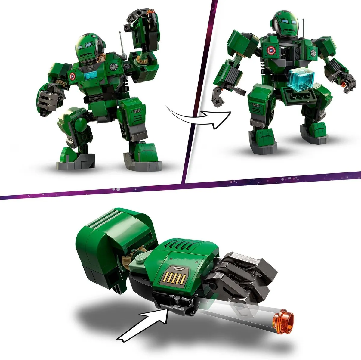 LEGO Marvel Captain Carter & The Hydra Stomper 76201 - 2 Minifiguren
