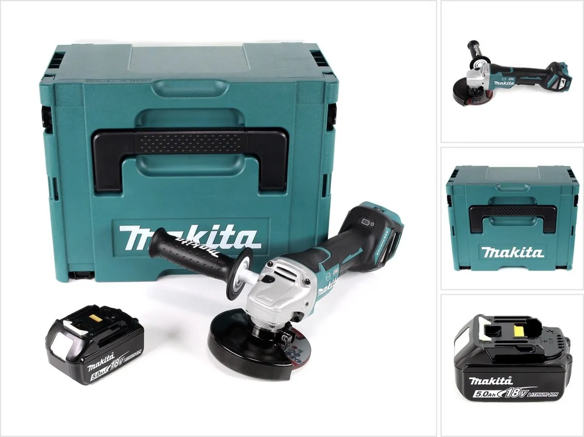 Makita DGA 517 T1J Haakse Slijper 18V 125mm