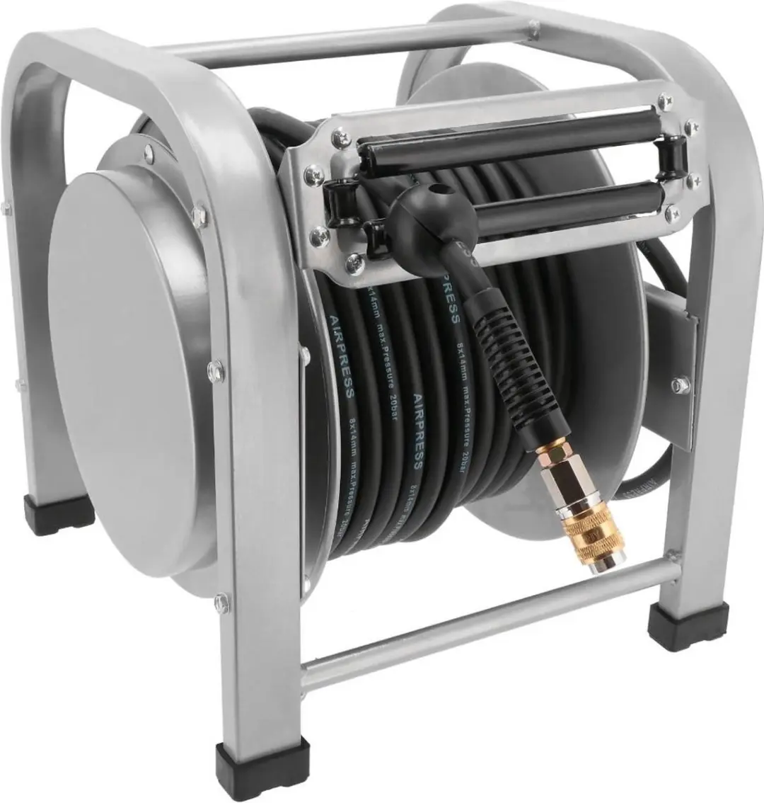 Airpress Luchtslanghaspel Rubber 30m - 20 bar - 3/8" Buitendraad