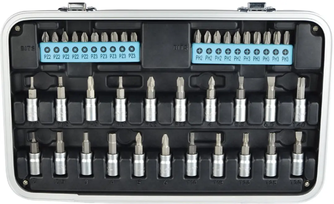 Brüder Mannesmann Quantool Q25003 Bitset 116-delig - Metaal
