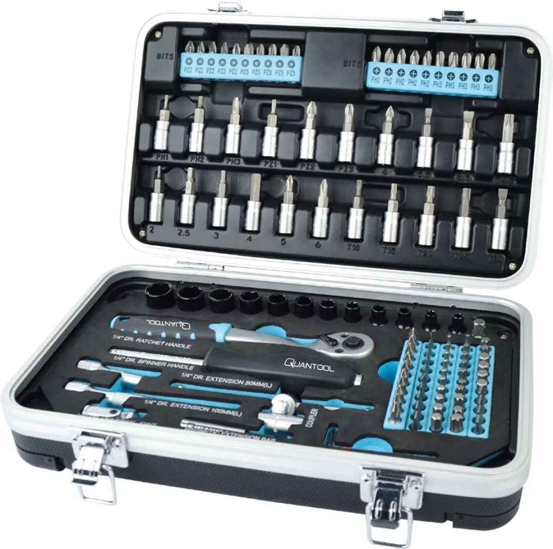 Brüder Mannesmann Quantool Q25003 Bitset 116-delig - Metaal