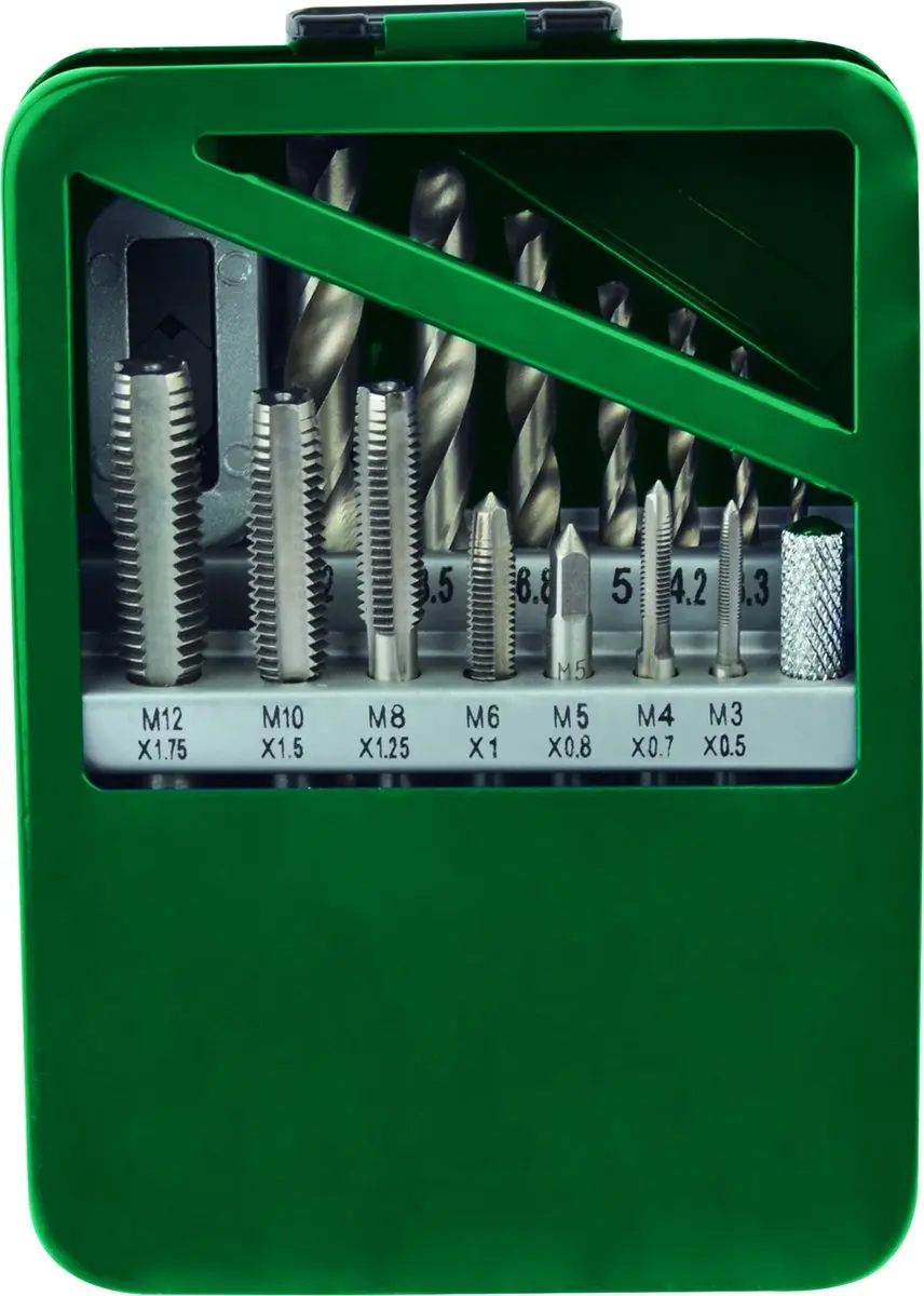 Brüder Mannesmann 15-delige Draadtapset M3-M12