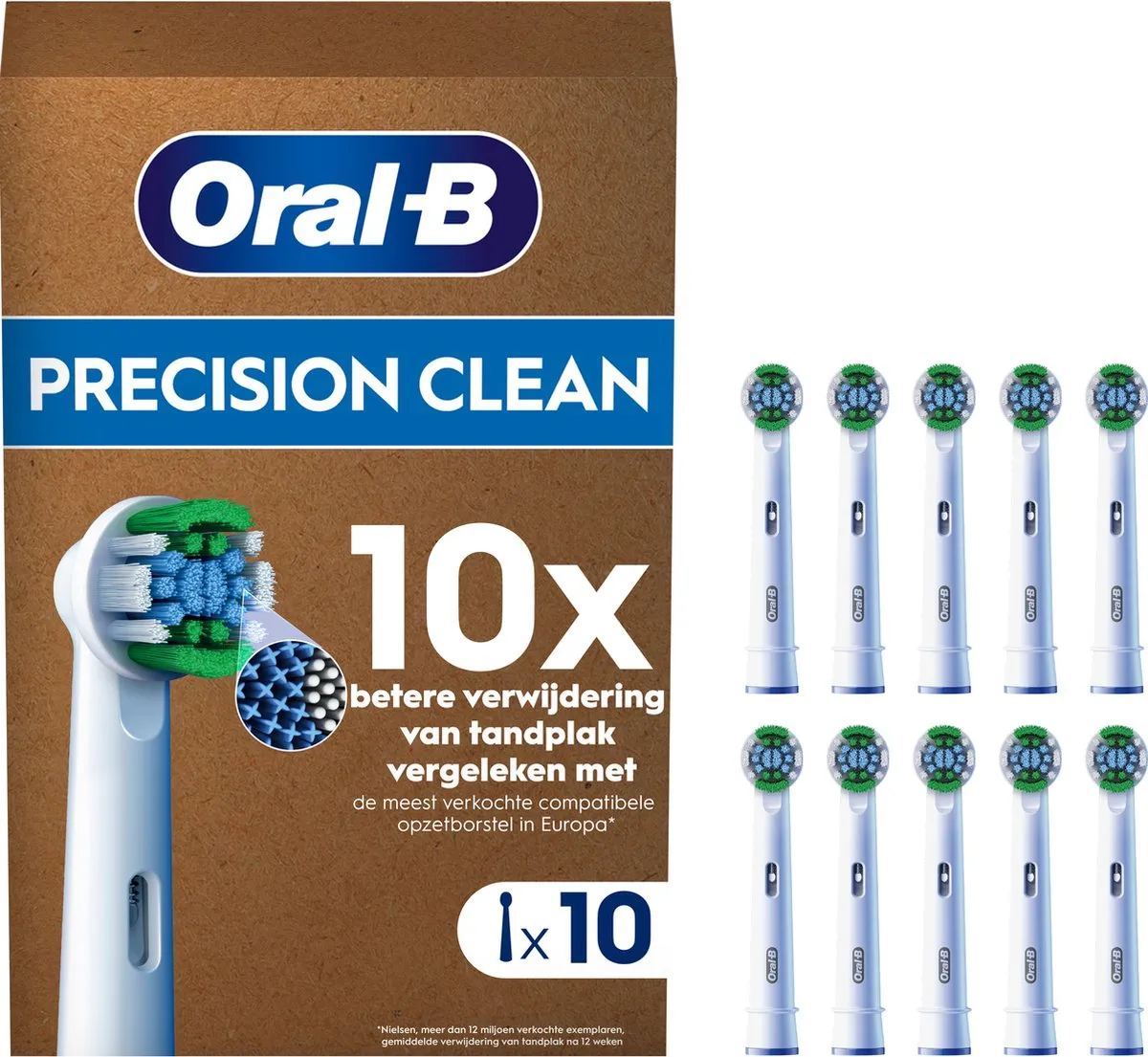 Oral-B Precision Clean Pro Opzetborstels - 10 Stuks