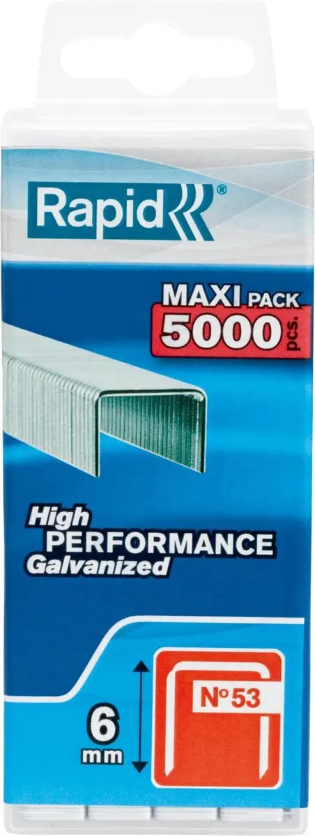 Rapid Nieten 53/6mm Galvaniseerd - 5.000 Stuks