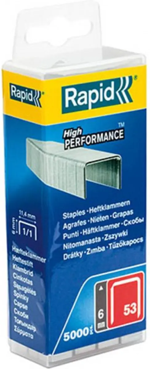 Rapid Nieten 53/6mm Galvaniseerd - 5.000 Stuks