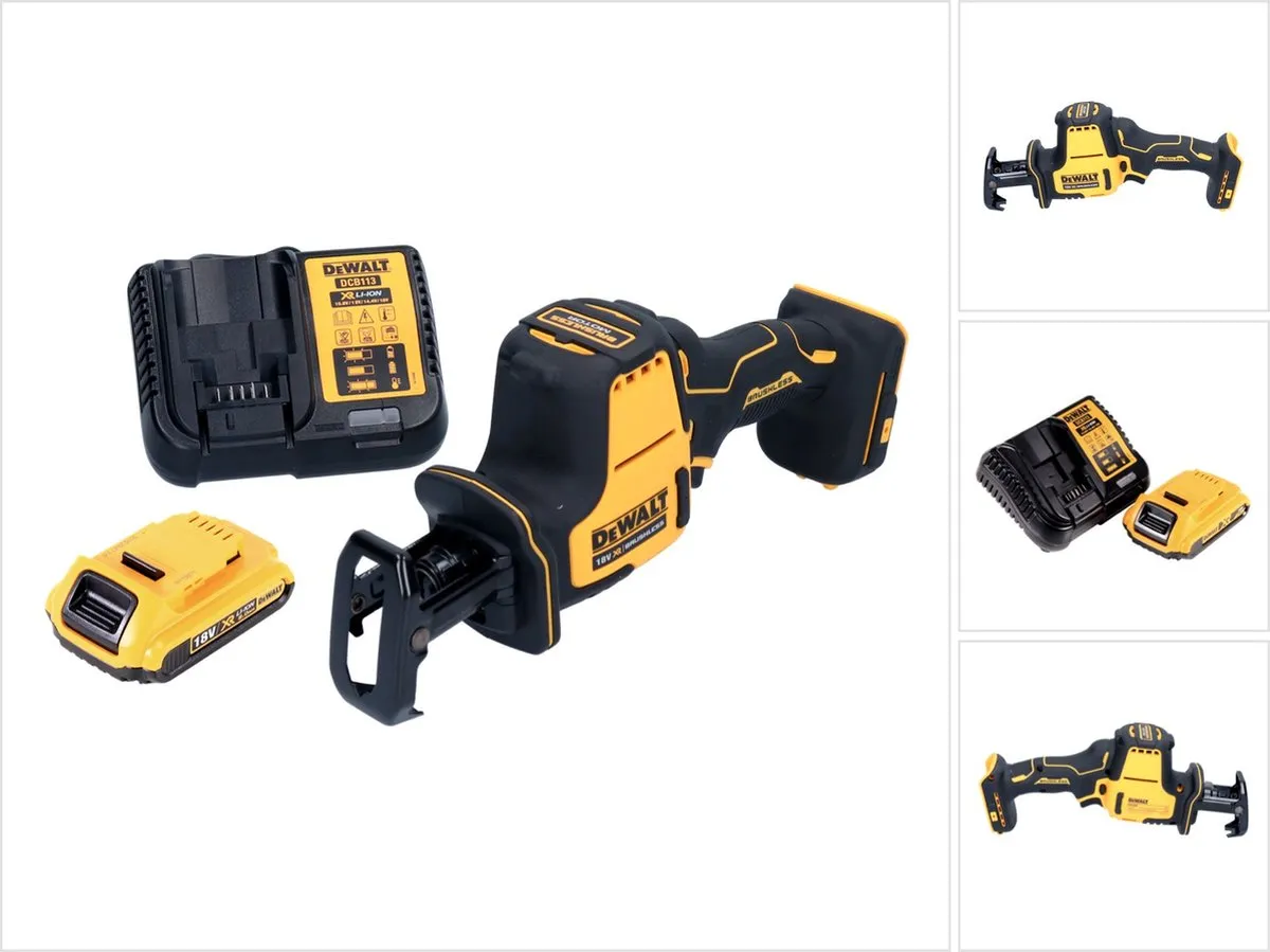 DeWalt DCS 369 D1 Reciprozaag 18V - 2,0Ah Accu + Oplader - afbeelding 2 van 6