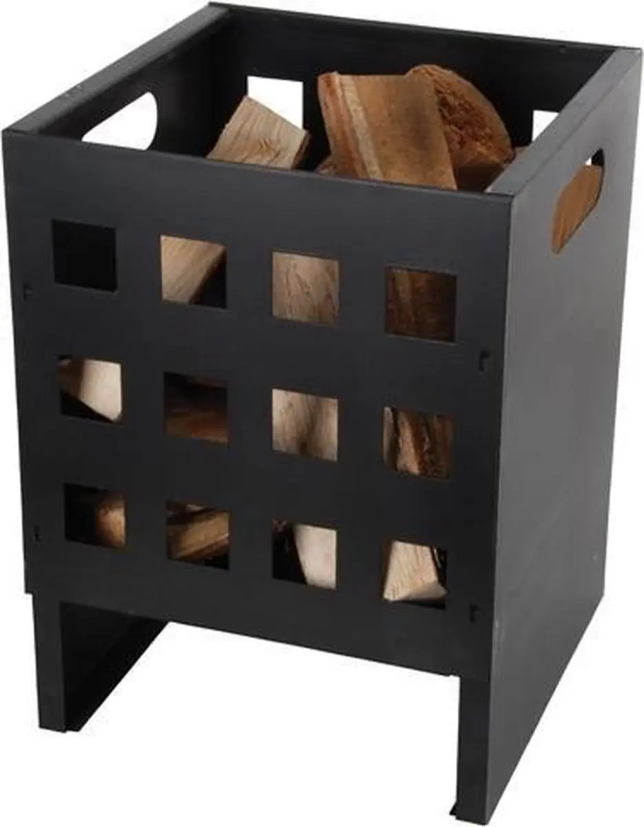 Esschert Design Vuurkorf 30x30x40cm - Zwart - afbeelding 6 van 6