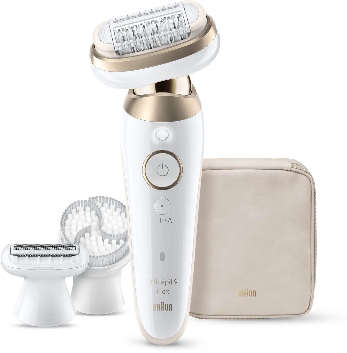 Braun Silk·épil 9 Flex 9-060 Epilator - Nat & Droog - 4 Opzetstukken - Wit