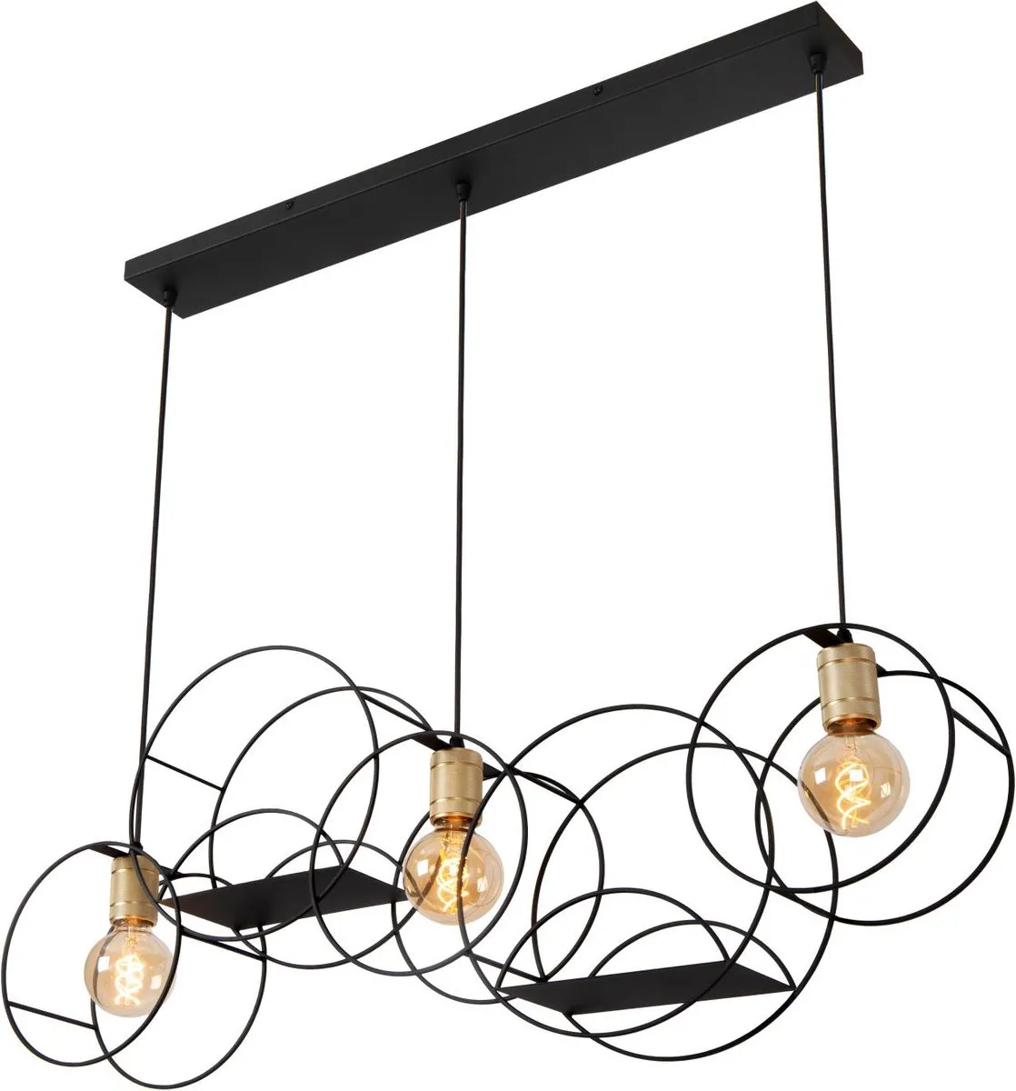 Lucide Circle Hanglamp 3xE27 - Zwart