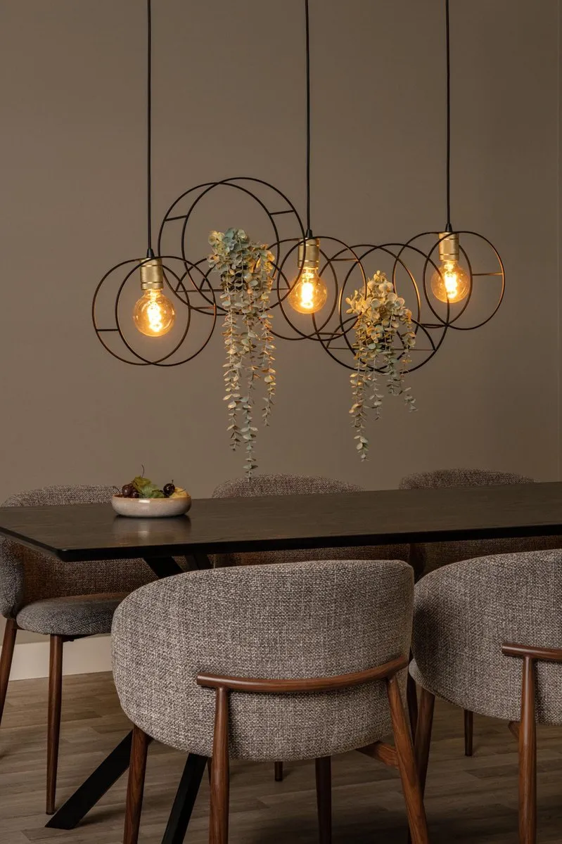 Lucide Circle Hanglamp 3xE27 - Zwart