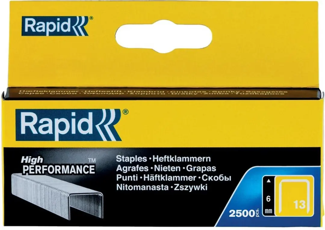 Rapid Nr. 13 Fijndraadnieten 6mm - 2500 Stuks