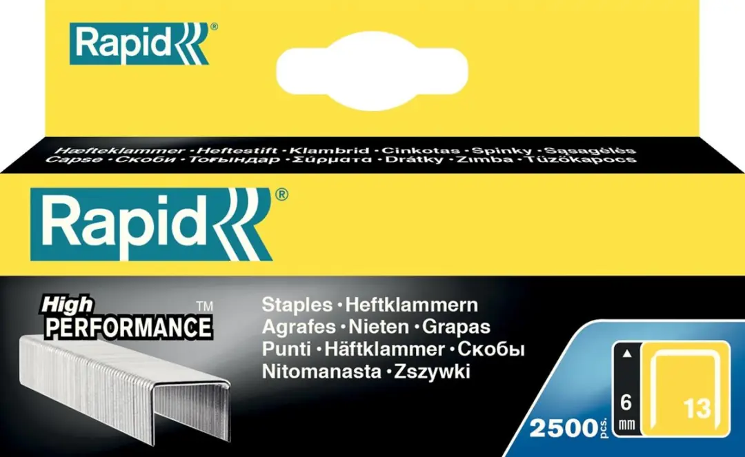 Rapid Nr. 13 Fijndraadnieten 6mm - 2500 Stuks