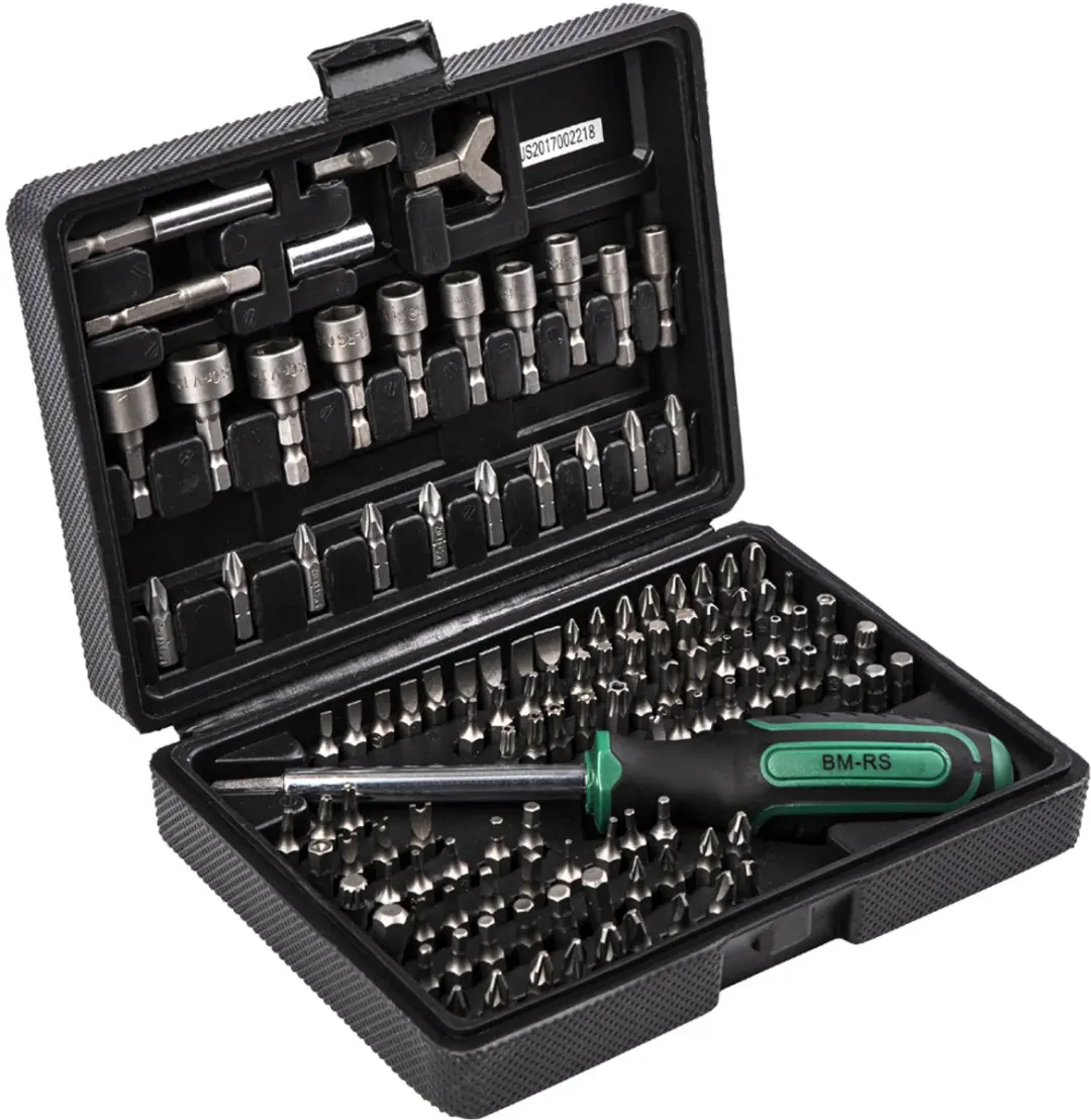 Brüder Mannesmann M29896 Bitset 122-delig - Groen/Zwart