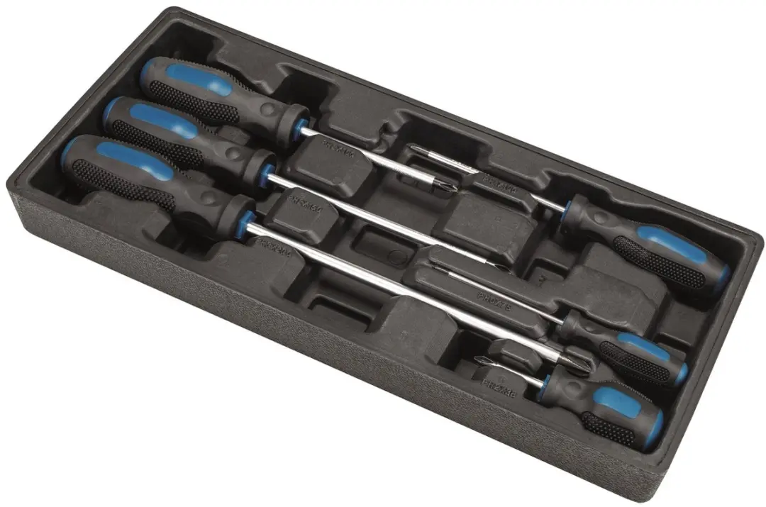 Scheppach TW1000 Gereedschapswagen - 263-delig - 7 Lades - Blauw/Zwart