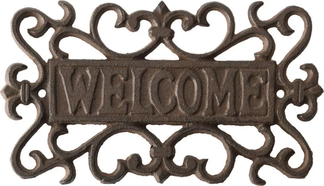 Esschert Welcome Wanddecoratie Gietijzer