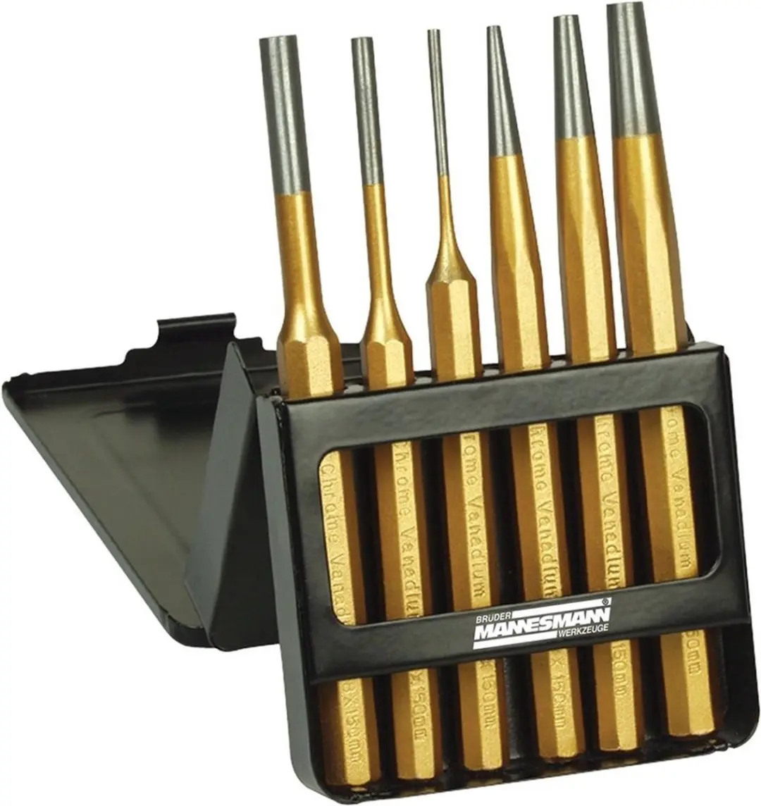 Brüder Mannesmann 65410 Doorslag & Pendrijver Set 6-delig