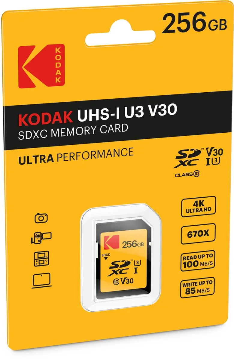 Kodak EKMSD256GXC10HPRK Geheugenkaart 256GB