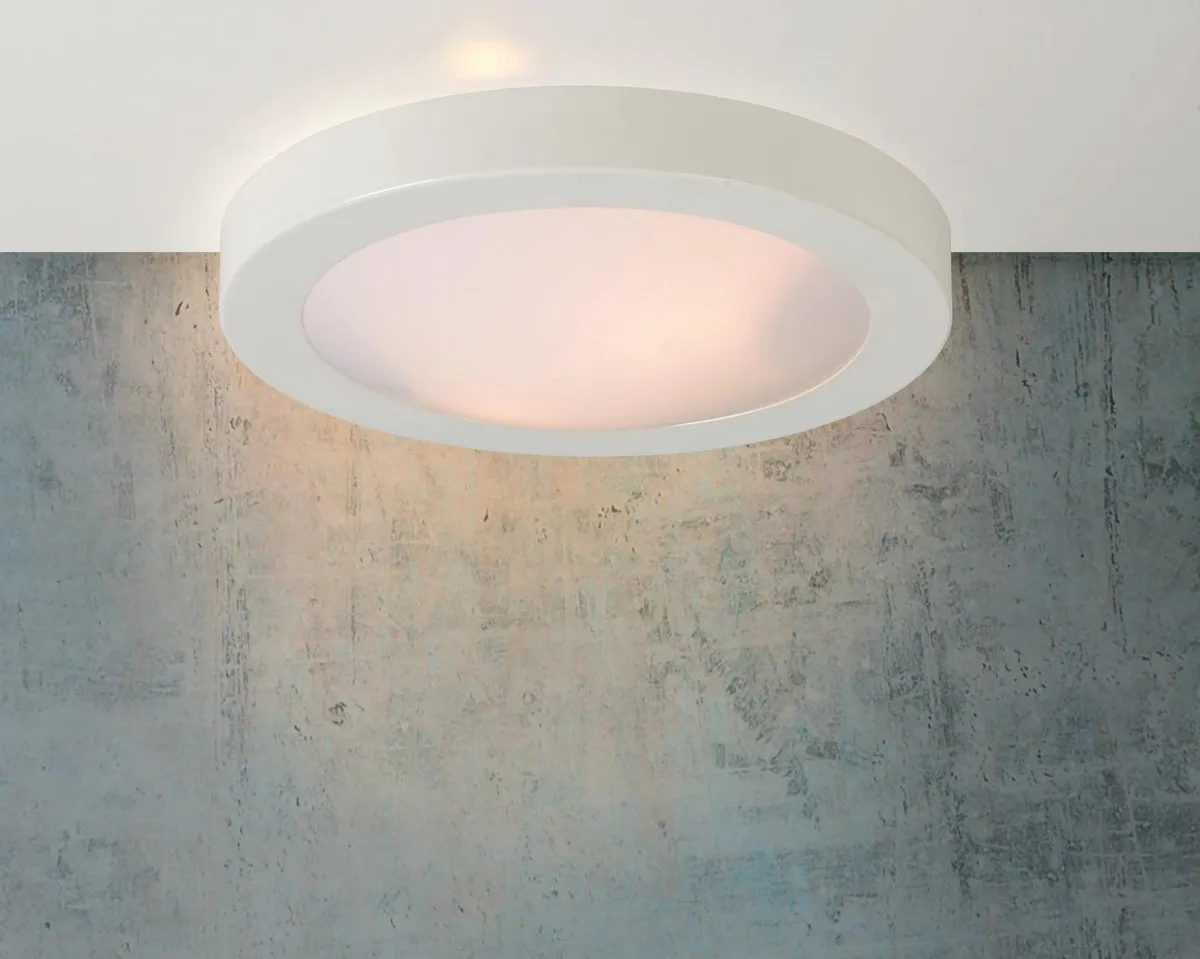 Lucide FRESH Plafonnière Badkamer Ø35cm 2xE27 - Wit
