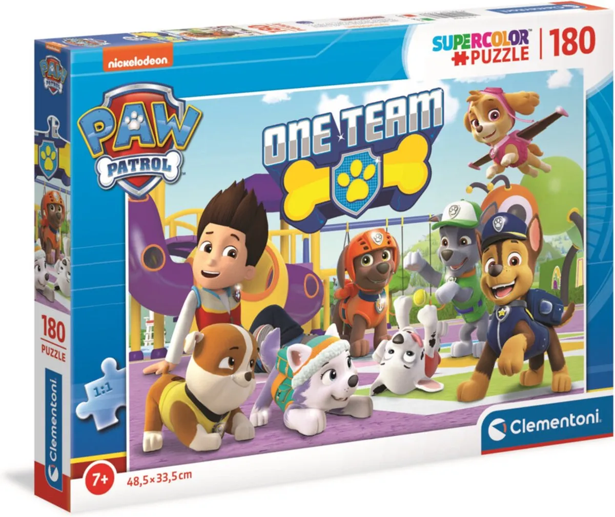 Clementoni Paw Patrol Puzzel 180 Stukjes