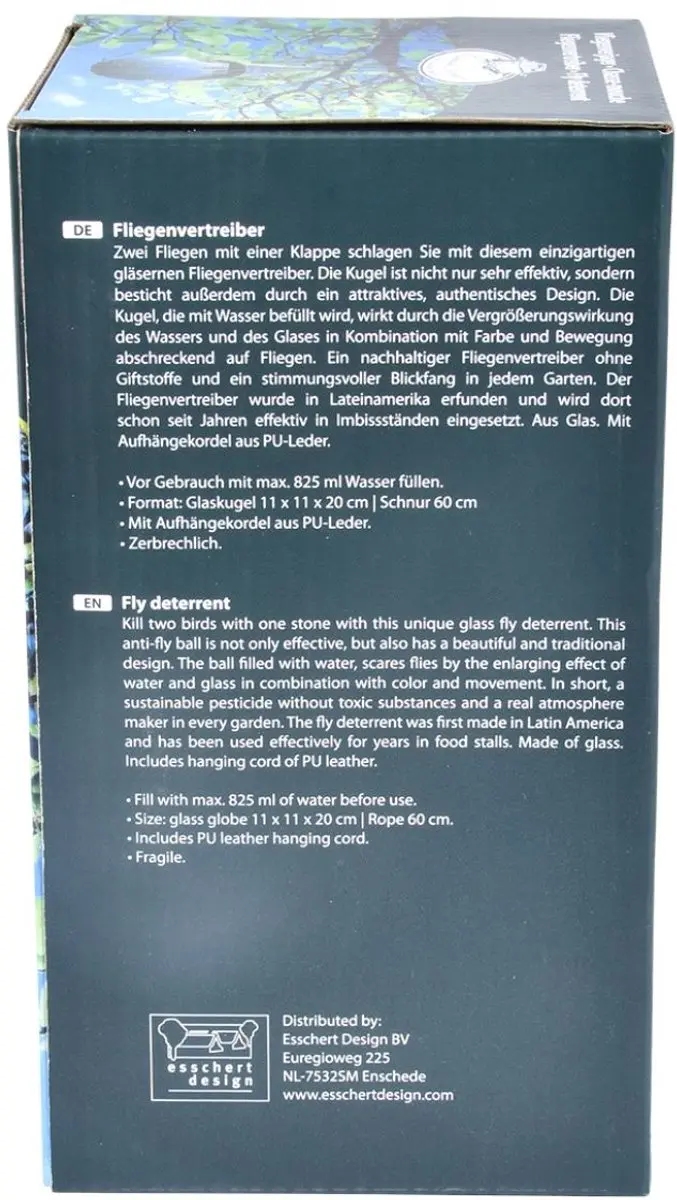 Esschert Design Vliegenverschrikker 250ml - Muggen - Transparant