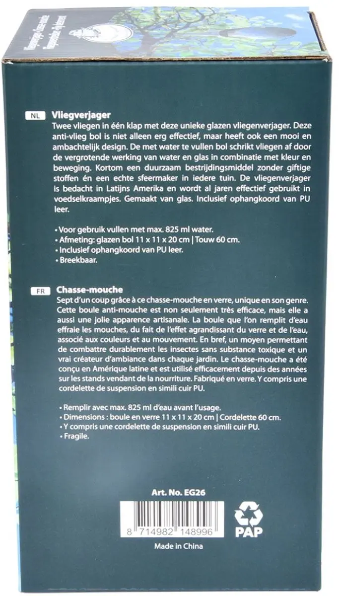 Esschert Design Vliegenverschrikker 250ml - Muggen - Transparant
