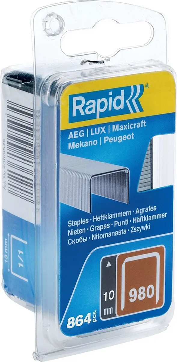 Rapid Nieten No 980 - 10mm - 860 Stuks