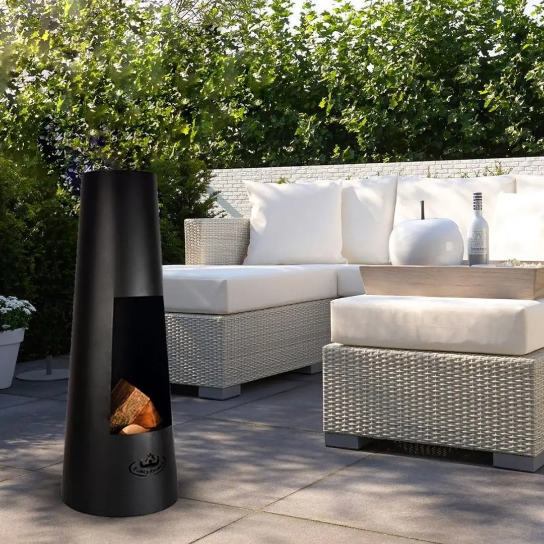 Esschert Design Tuinhaard FF214 - Rond Metaal - Groen - afbeelding 4 van 5