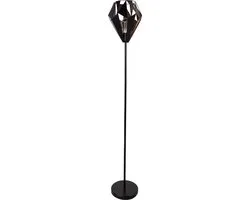 Eglo Carlton 1 Vloerlamp - 152,5 cm - Zwart/Koper