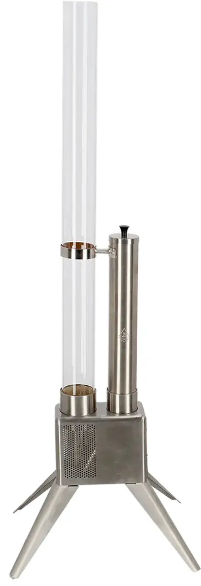 Esschert Design Houtpellet Terrasheater 135cm - RVS Zilver - afbeelding 6 van 6