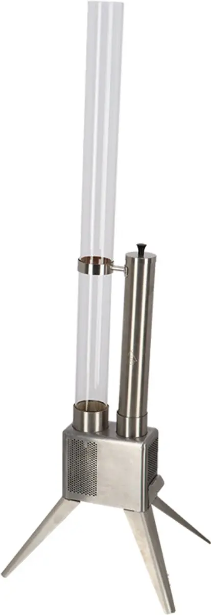Esschert Design Houtpellet Terrasheater 135cm - RVS Zilver