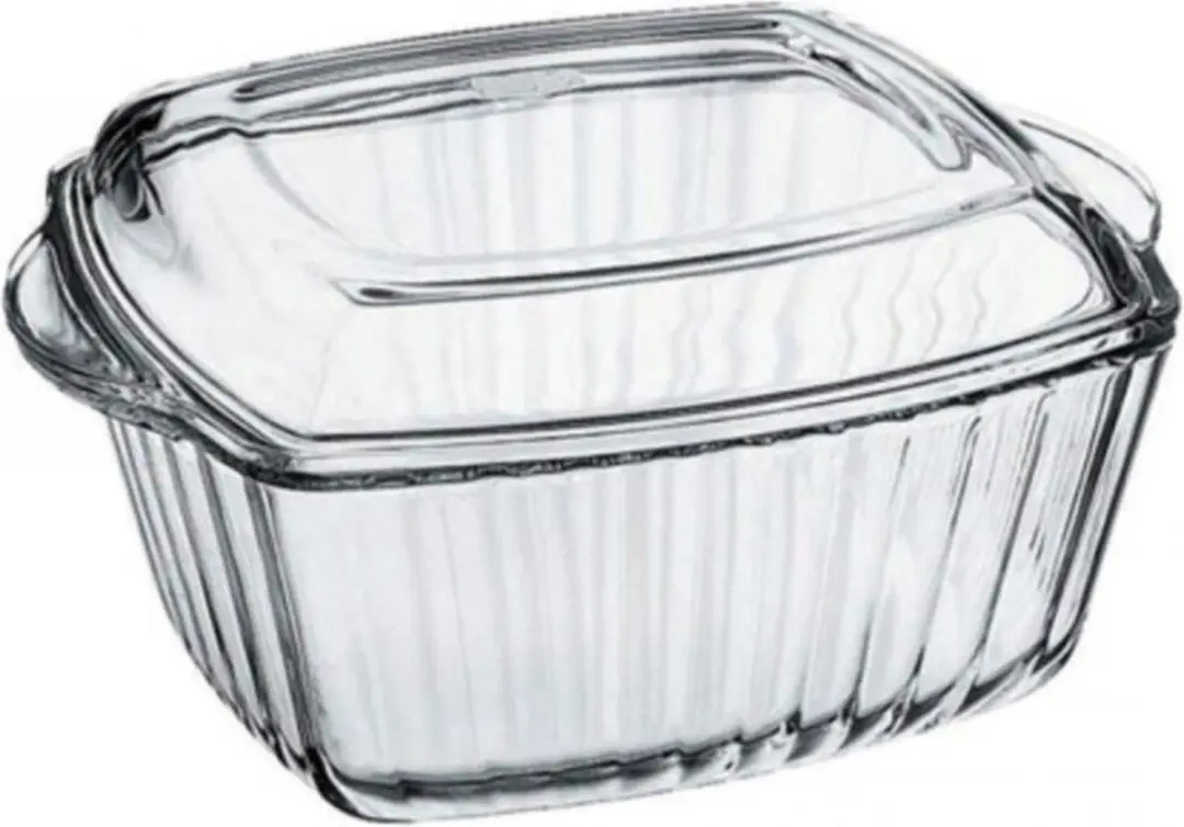 Pasabahce Borcam Vierkant Ovenschaal 2600ml - Transparant
