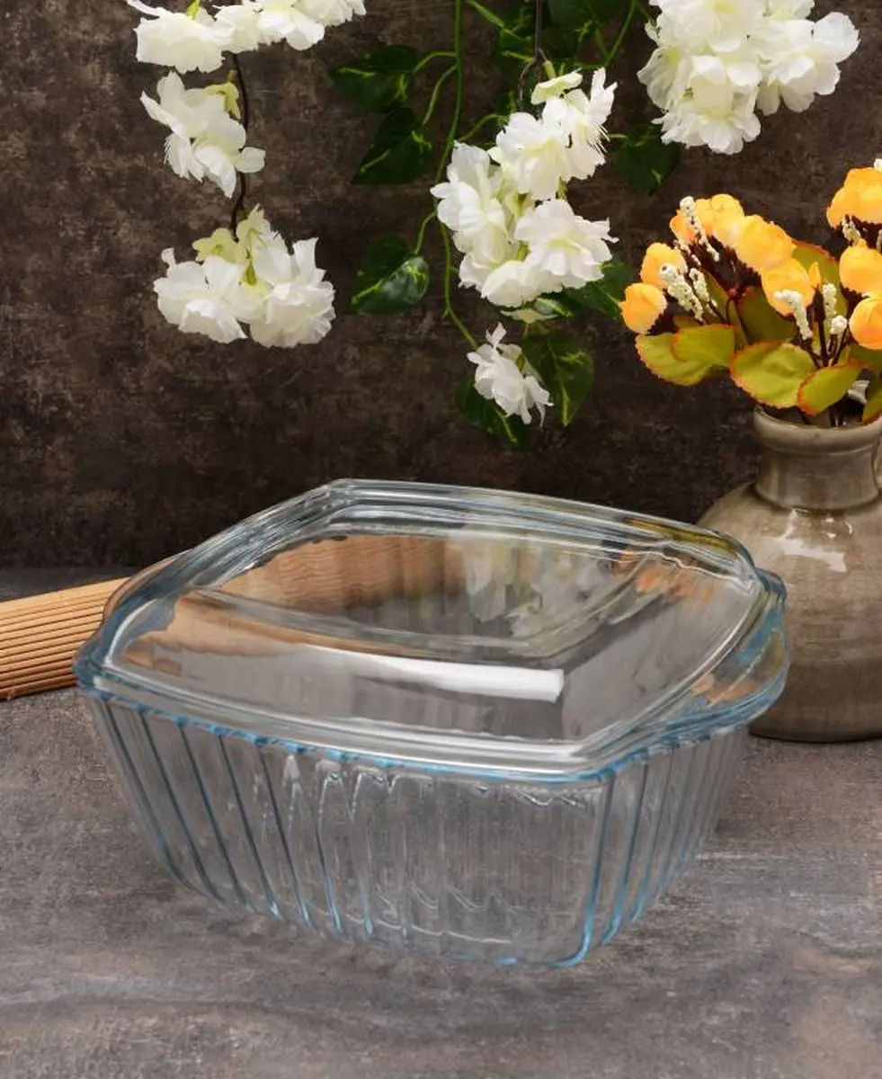 Pasabahce Borcam Vierkant Ovenschaal 2600ml - Transparant