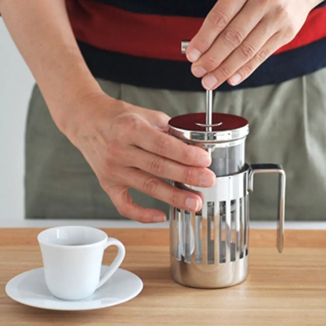 Alessi Aldo Cafetière 3-kops - 0,24L - Transparant