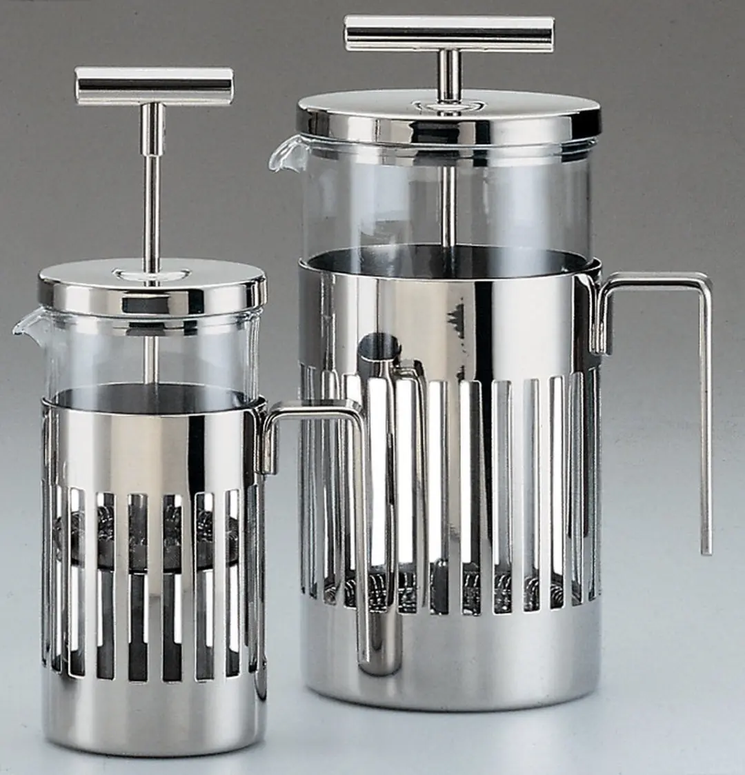 Alessi Aldo Cafetière 3-kops - 0,24L - Transparant