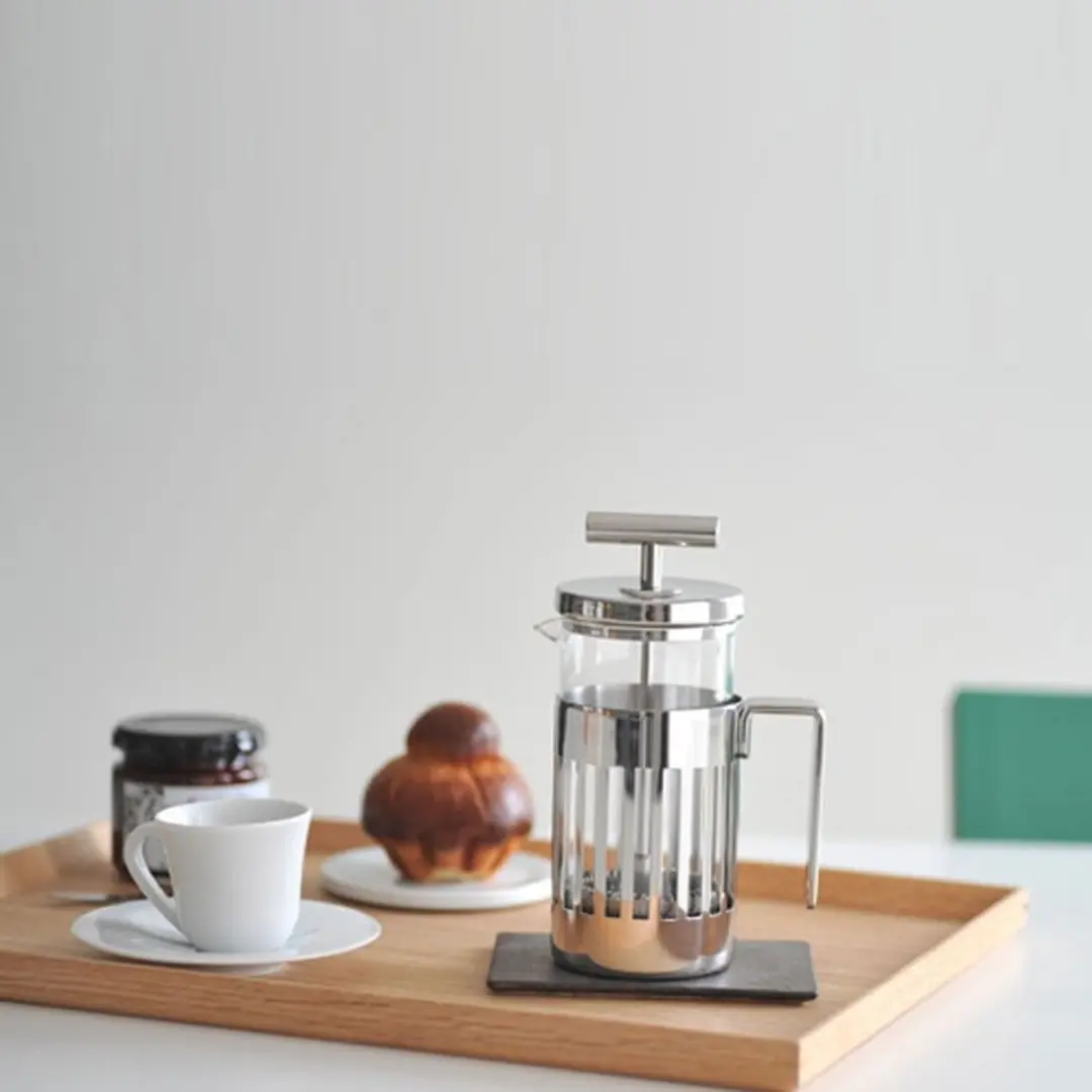 Alessi Aldo Cafetière 3-kops - 0,24L - Transparant