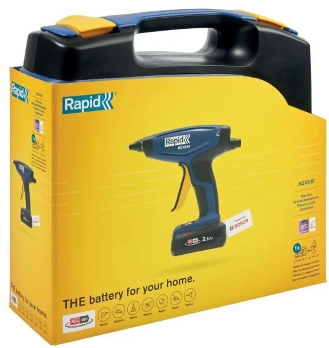 Rapid BGX500 Accu-Lijmpistool 18V - Blauw