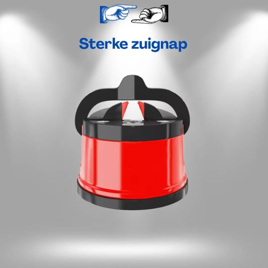 Lean Toys Messenslijper met Zuignap - Rood/Zwart