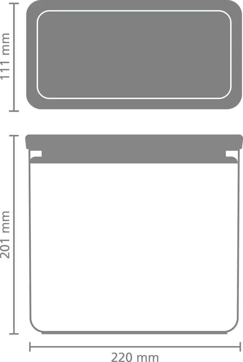 Brabantia Tasty+ Voorraadbus 3,5L - Dark Grey