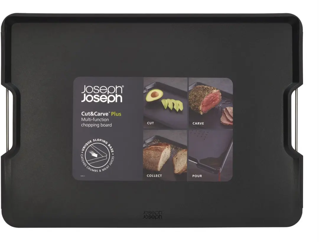 Joseph Joseph Cut&Carve Plus Snijplank Extra Groot - Zwart