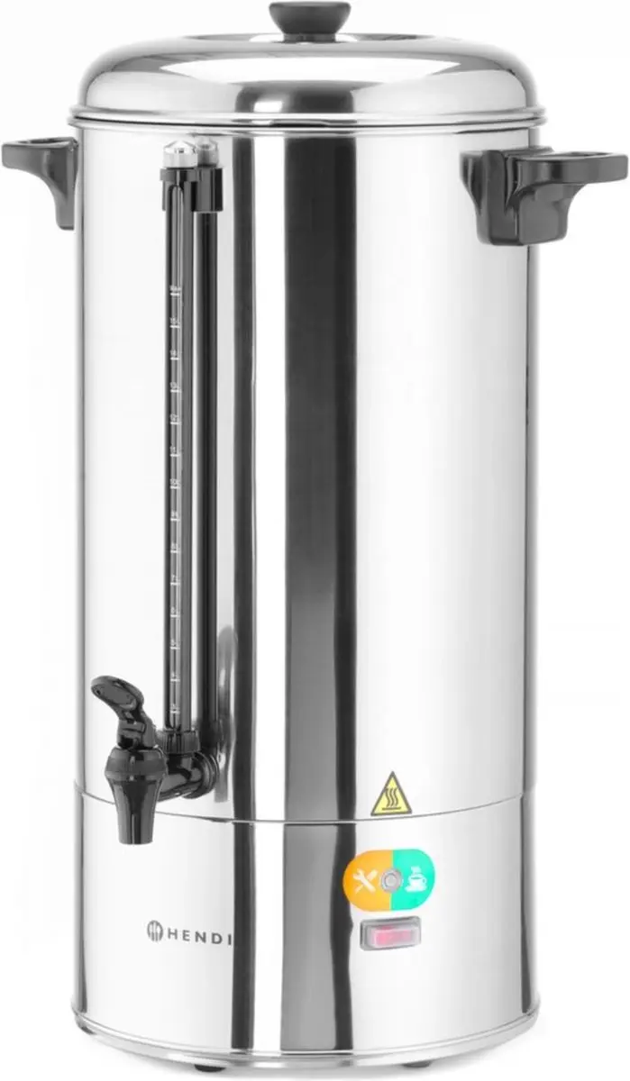 HENDI Percolator 16L - Enkelwandig RVS - 1500W