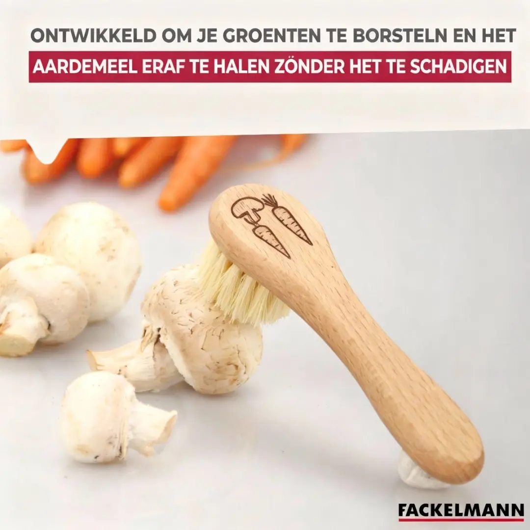 Fackelmann Wood Edition Houten Groenteborstel