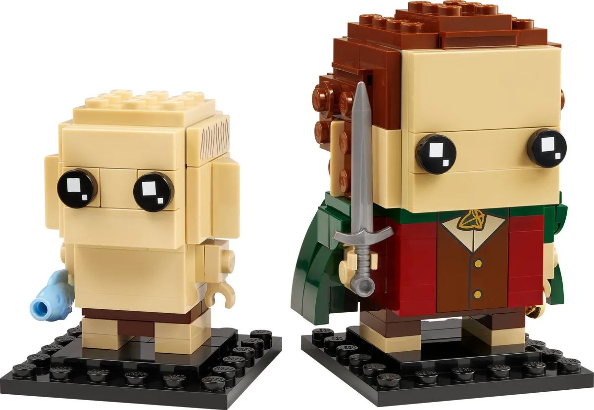 LEGO Lord of the Rings Brickheadz 40630 Frodo & Gollum - 184 Stukken - afbeelding 5 van 6