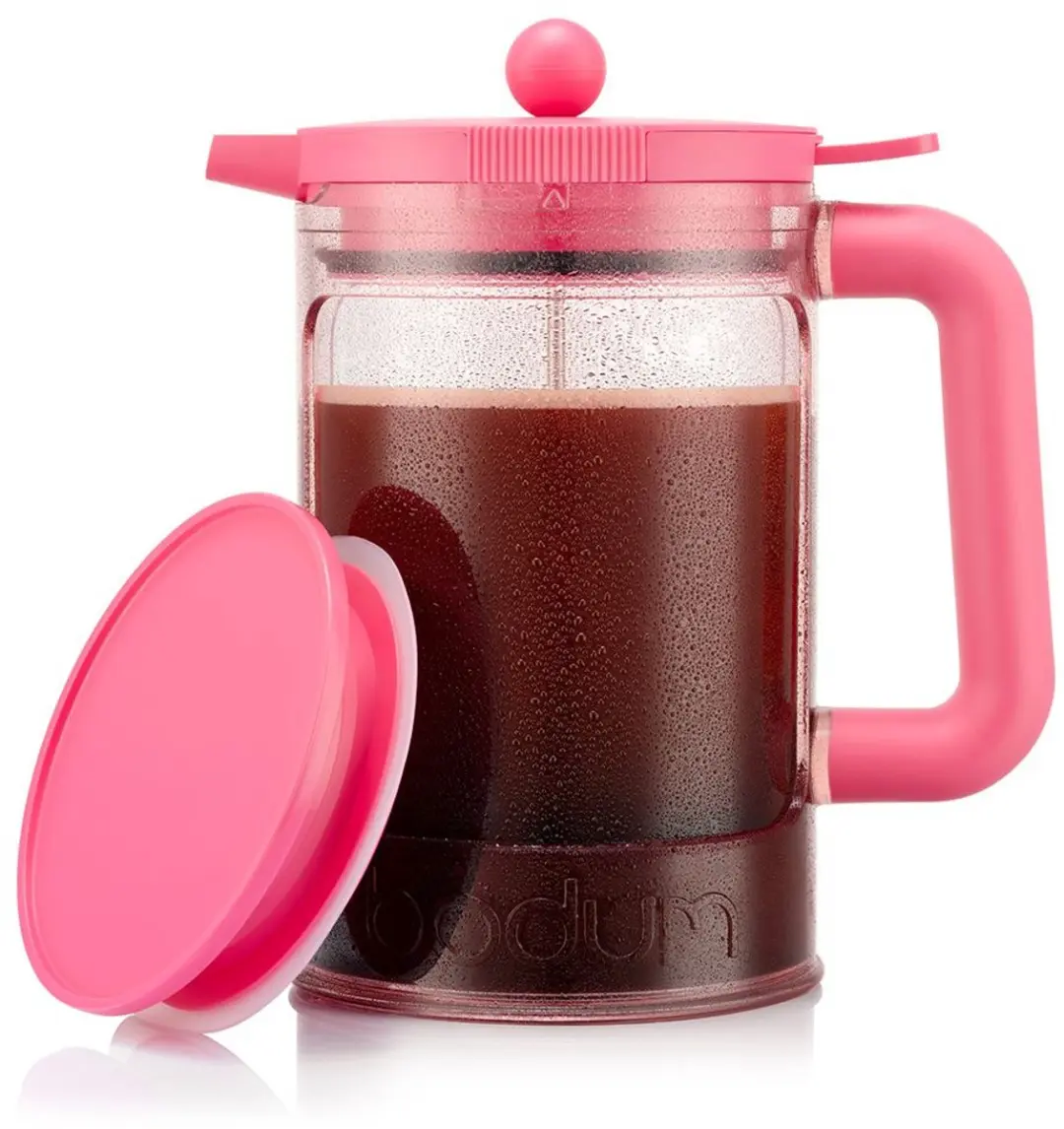 Bodum Bean Set Bubblegum Cafetière IJskoffie - 1,5L - 2 Bekers