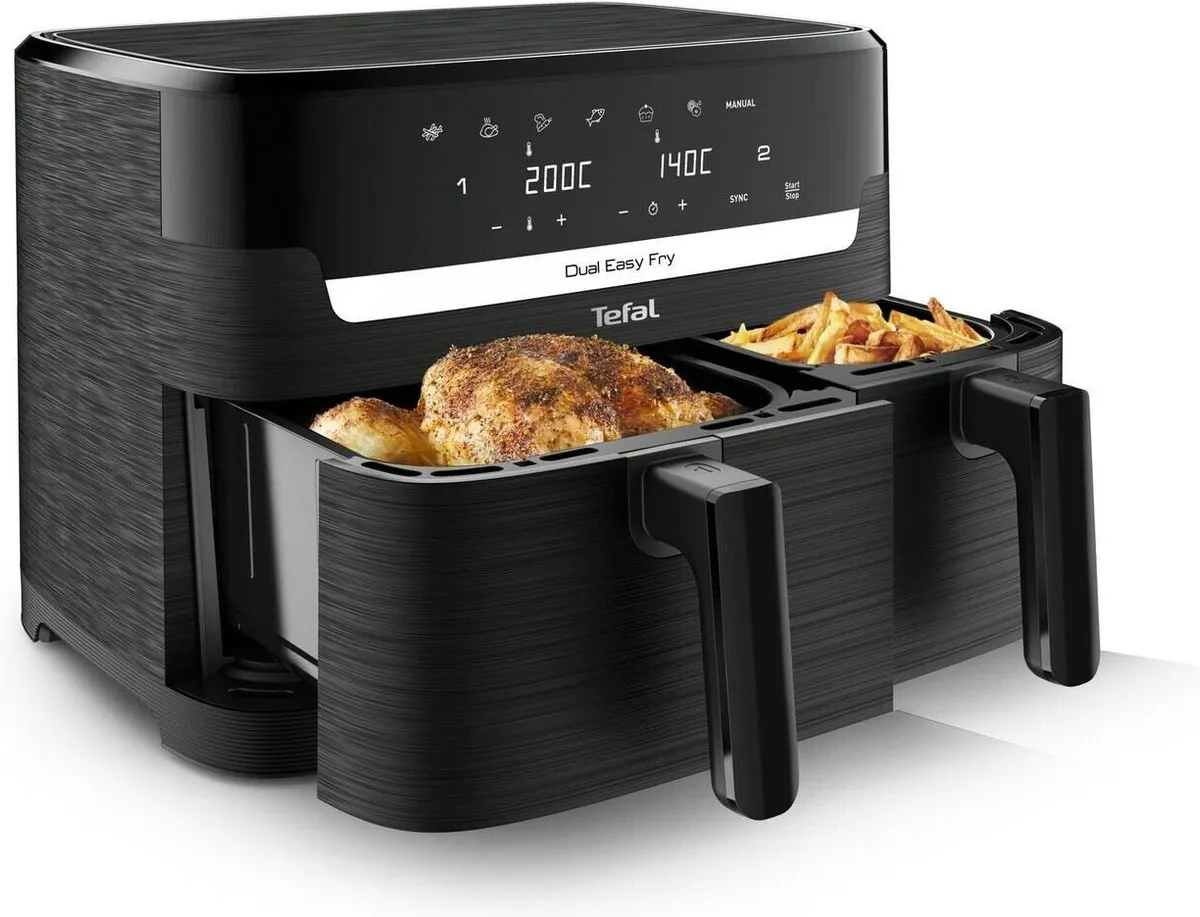 Tefal EY901N10 Dual Easy Fry Essential Airfryer 2700W