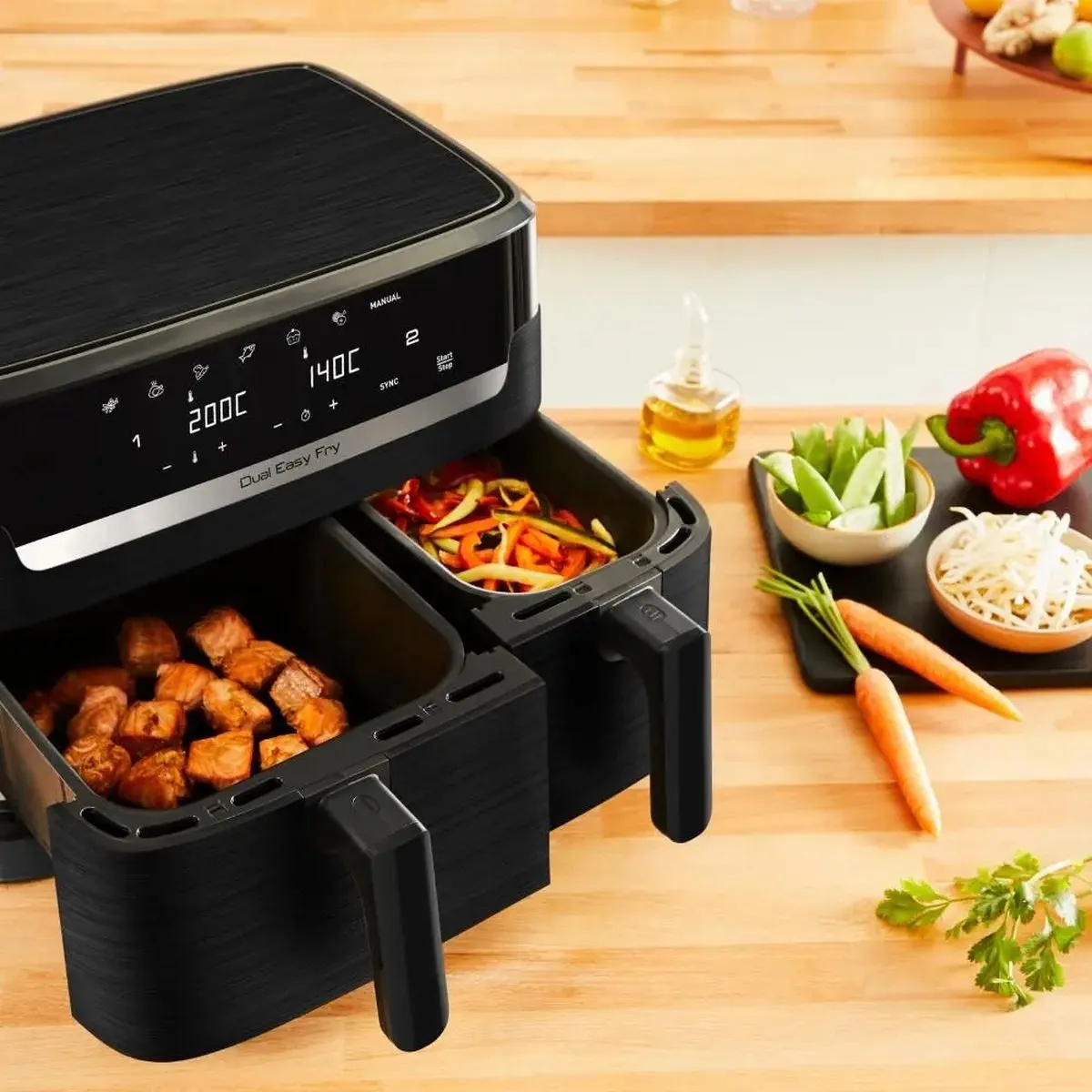 Tefal EY901N10 Dual Easy Fry Essential Airfryer 2700W