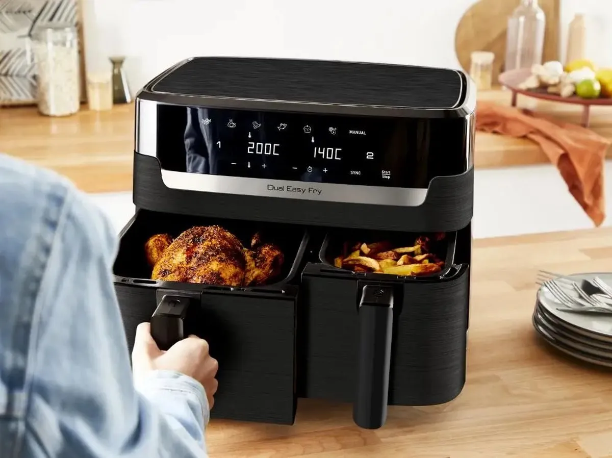 Tefal EY901N10 Dual Easy Fry Essential Airfryer 2700W - afbeelding 6 van 6