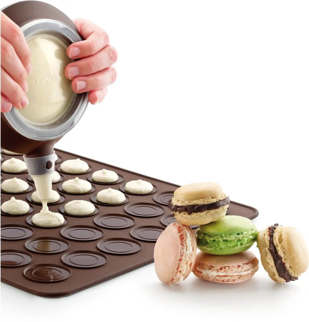 Lékué Bakmat 24 Macarons 40cm - Bruin